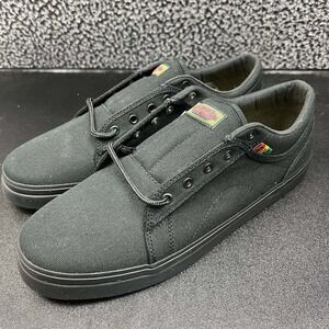 DVS Aversa Skateboarding Shoes Men 11‎ Black Rasta Canvas Lace Up DVF0000303